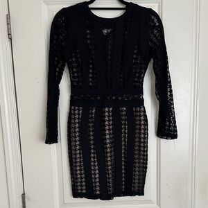 Elegant Black Lace Dress